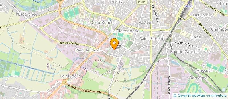 localisation de l'entreprise BAMO à NIORT