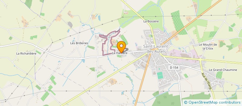 localisation de l'entreprise BAMORTIERS  OREE-D'ANJOU