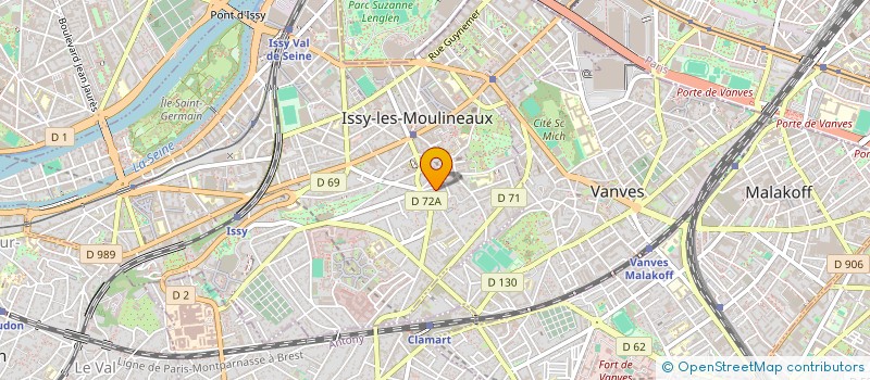 localisation de l'entreprise BAMPA à ISSY-LES-MOULINEAUX