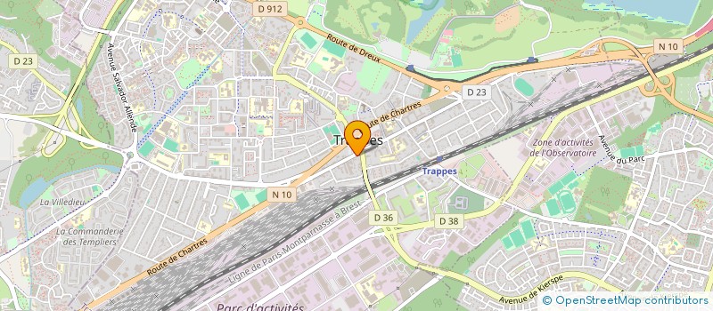 localisation de l'entreprise BAMY BEAUTE  TRAPPES