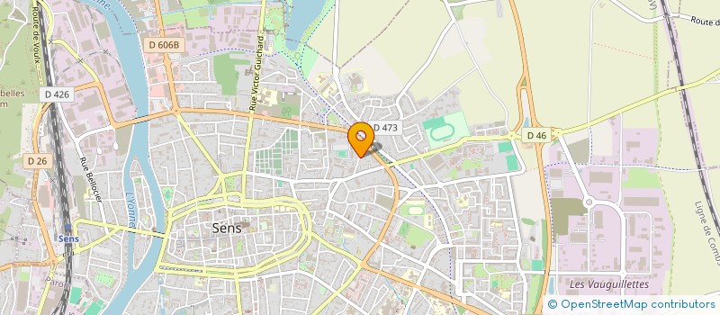 localisation de l'entreprise BANA à SENS