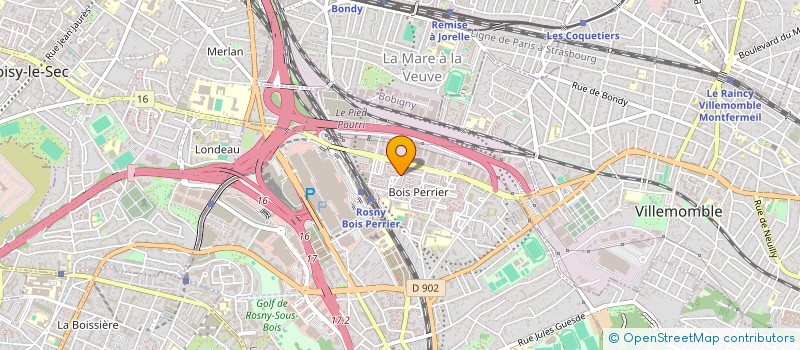 localisation de l'entreprise BANA - MANGO à ROSNY-SOUS-BOIS