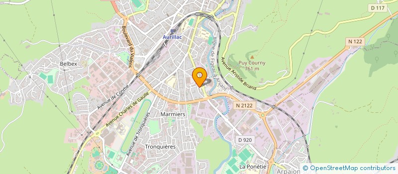 localisation de l'entreprise BANABO à AURILLAC