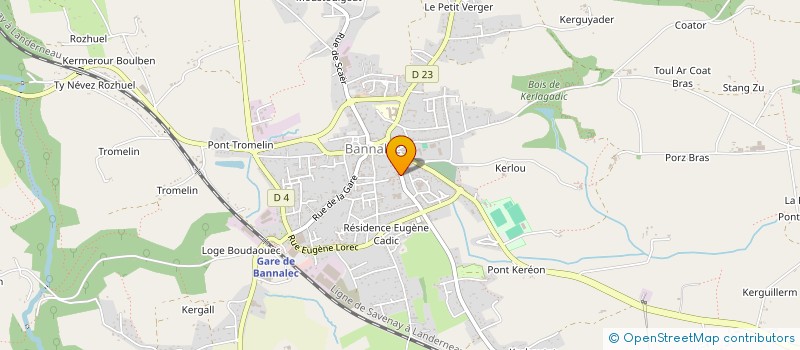 localisation de l'entreprise BANADIS à BANNALEC