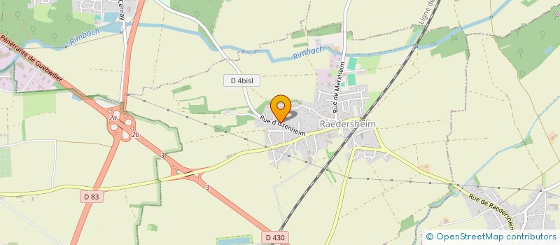 localisation de l'entreprise BANANA FIT  RAEDERSHEIM