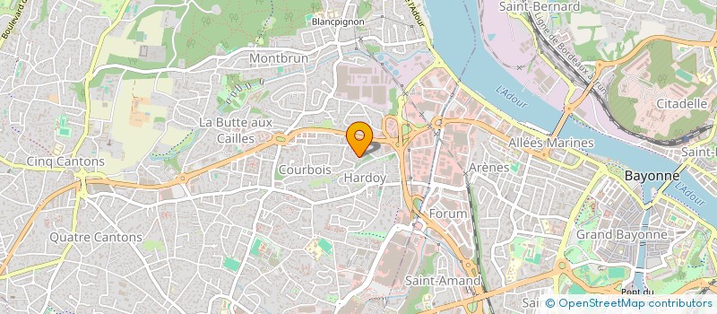 localisation de l'entreprise BANANAS ROSES à ANGLET