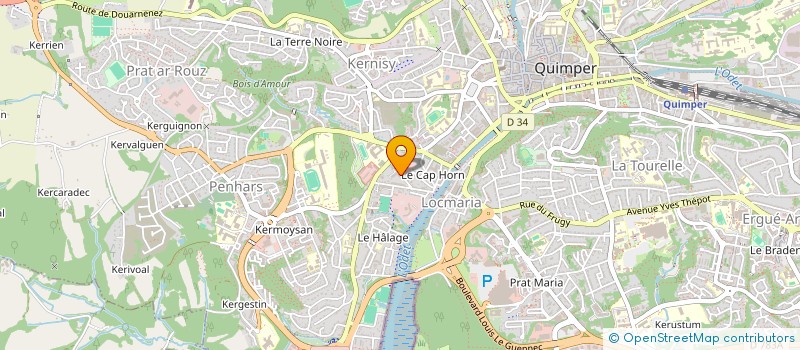 localisation de l'entreprise BANAO VOYAGES à QUIMPER