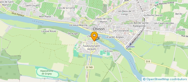 localisation de l'entreprise BANATY  CHINON