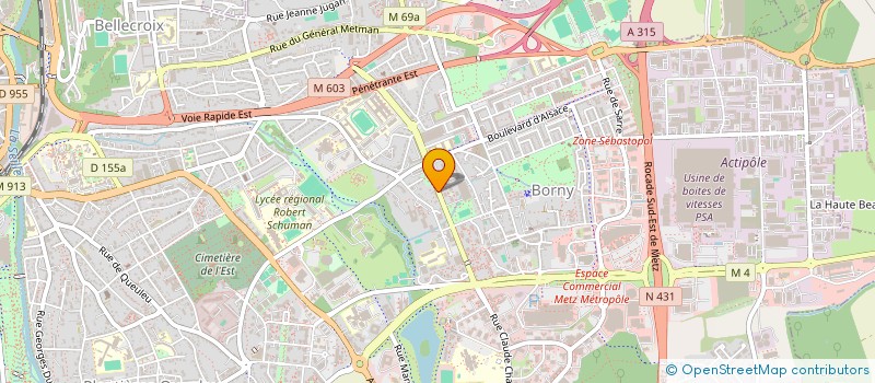 localisation de l'entreprise BANAZ  METZ