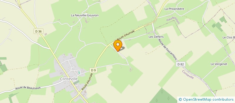 localisation de l'entreprise BANCE CYRIL COUVERTURE  CONTEVILLE