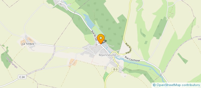 localisation de l'entreprise BANCE PEINTURE  MAINNEVILLE