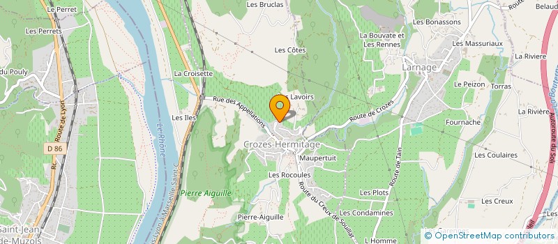 localisation de l'entreprise BANCEL  CROZES-HERMITAGE