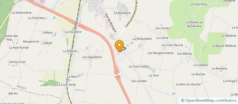 localisation de l'entreprise BANCEL AMBULANCE TAXI  RETIERS