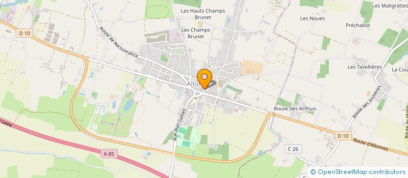 localisation de l'entreprise BANCHEREAU à ALLONNES