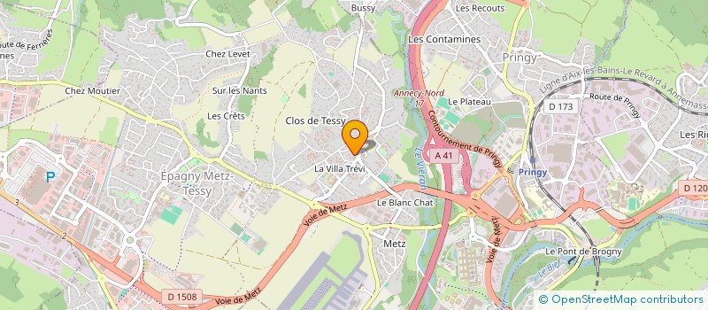 localisation de l'entreprise BANCY  EPAGNY METZ-TESSY