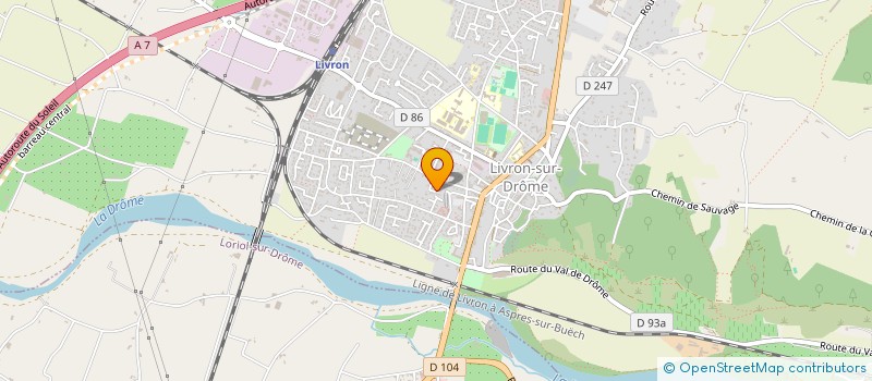 localisation de l'entreprise BAND'A 2 BAL  LIVRON SUR DROME