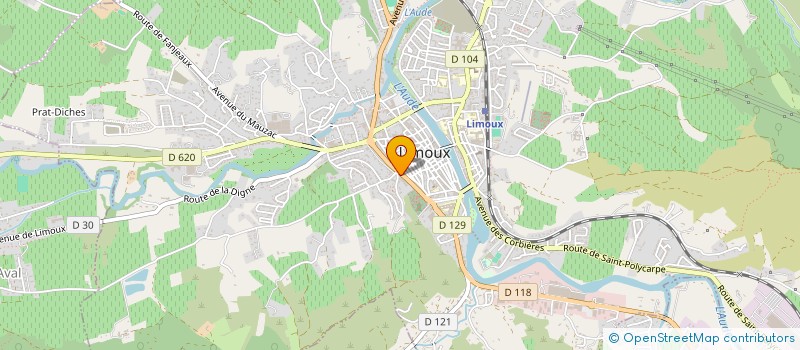 localisation de l'entreprise BANDE DU TIVOLI  LIMOUX