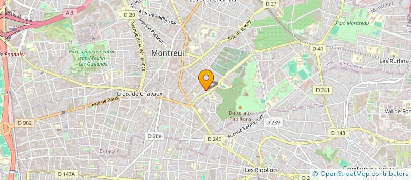localisation de l'entreprise BANDE PASSANTE à MONTREUIL