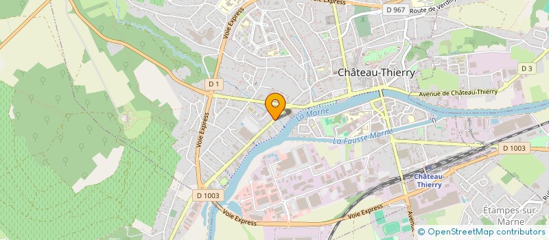 localisation de l'entreprise BANDE W à CHATEAU-THIERRY