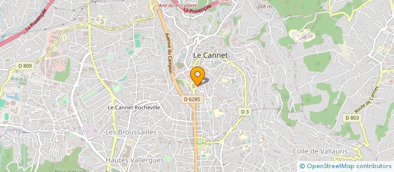 localisation de l'entreprise BANDELIER IMMOBILIER à LE CANNET