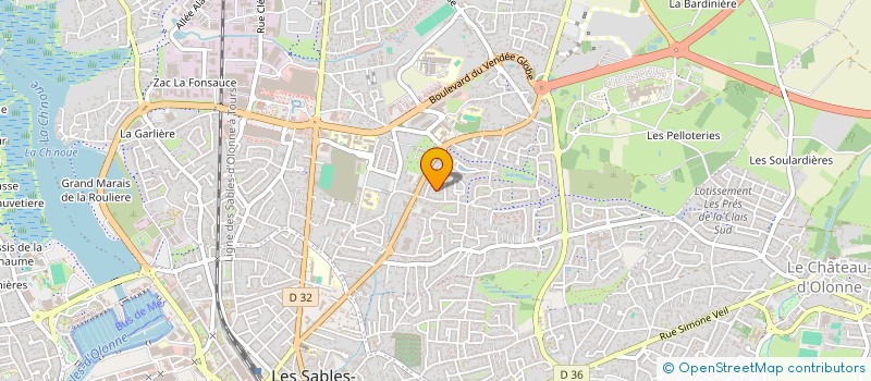 localisation de l'entreprise BANDG INVEST à LES SABLES-D'OLONNE