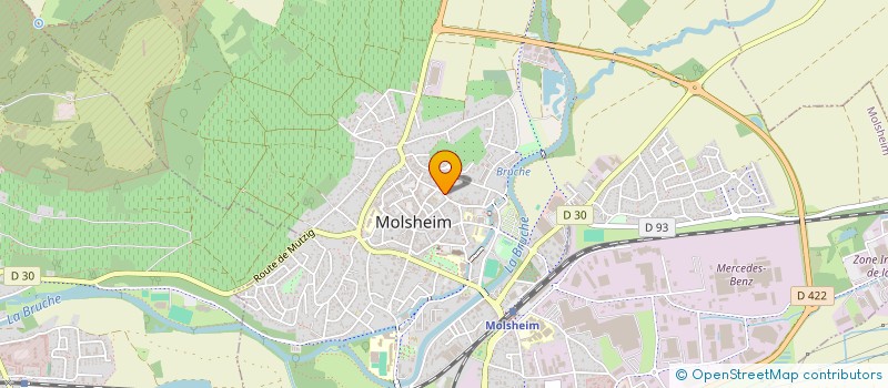 localisation de l'entreprise BANDOL  MOLSHEIM