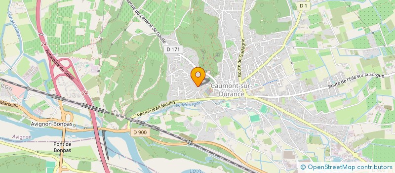 localisation de l'entreprise BANDOL  CAUMONT-SUR-DURANCE