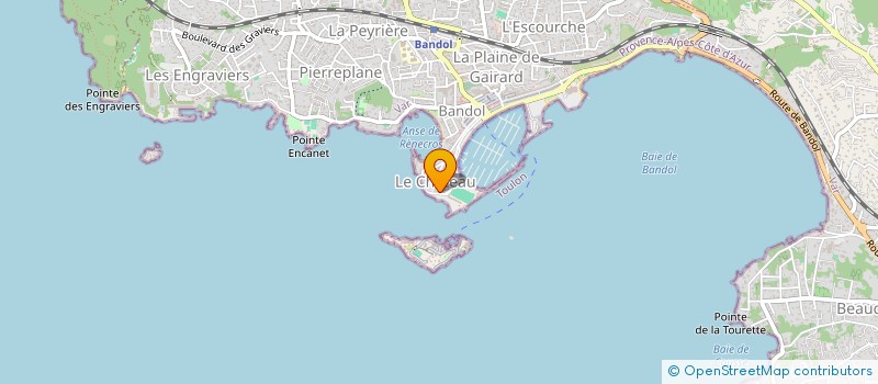 localisation de l'entreprise BANDOL SANARY SAINT-CYR ATHLETISME à BANDOL