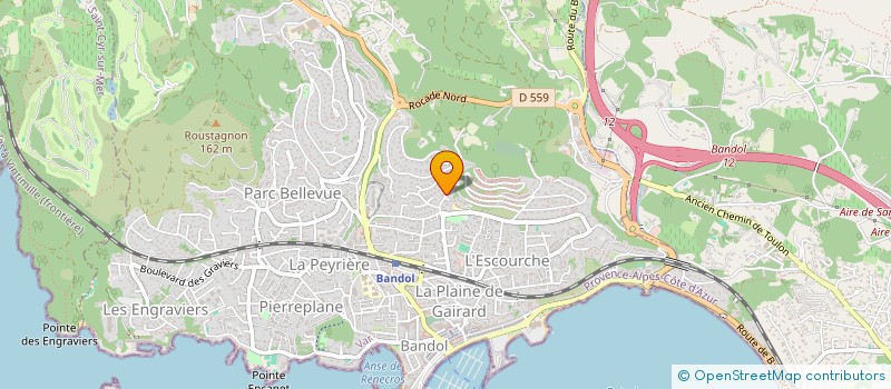 localisation de l'entreprise BANDOL TRAVAUX PUBLICS BATIMENTS  BANDOL