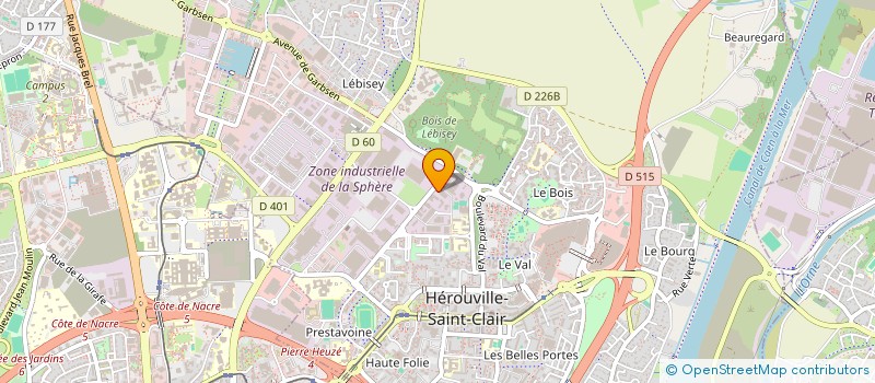 localisation de l'entreprise BANDRAC CONTROLE TECHNIQUE à HEROUVILLE-SAINT-CLAIR