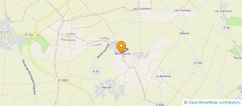 localisation de l'entreprise BANE'SERVICES  LUZILLAT