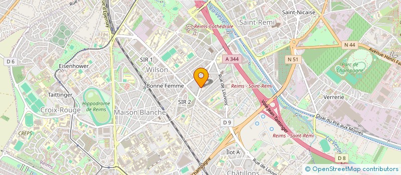 localisation de l'entreprise BANEK  REIMS