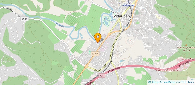 localisation de l'entreprise BANELAO  VIDAUBAN