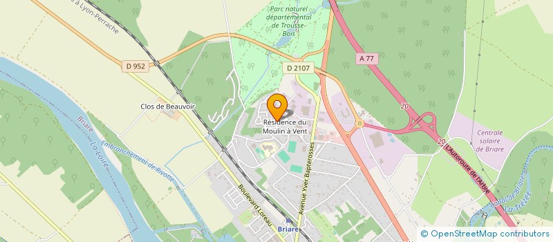 localisation de l'entreprise BANETTE à BRIARE