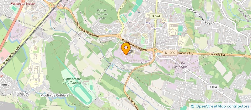 localisation de l'entreprise BANEY à ANGOULEME