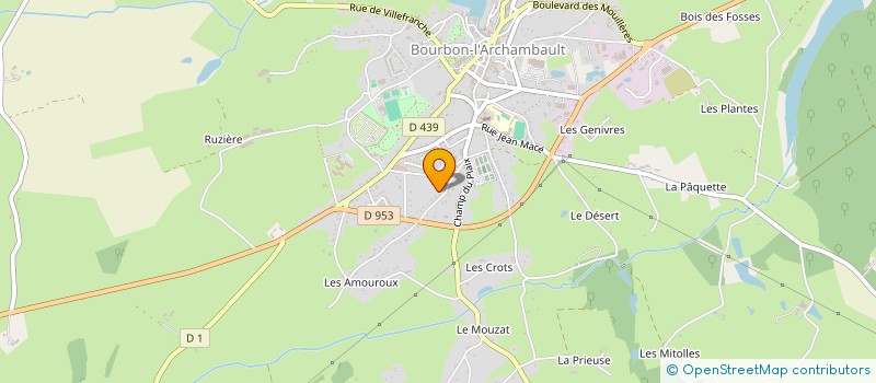 localisation de l'entreprise BANG  BOURBON-L ARCHAMBAULT