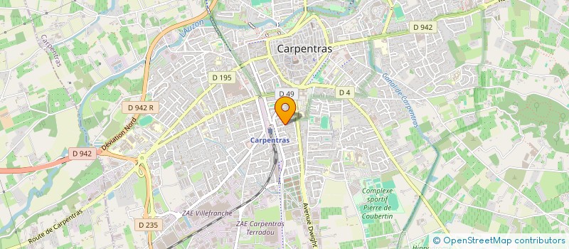 localisation de l'entreprise BANGAR  CARPENTRAS