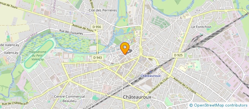 localisation de l'entreprise BANGLA FOOD à CHATEAUROUX