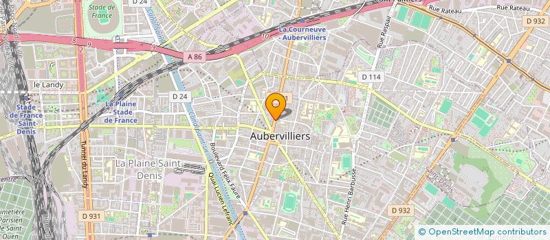 localisation de l'entreprise BANGLA MULTIMEDIA à AUBERVILLIERS
