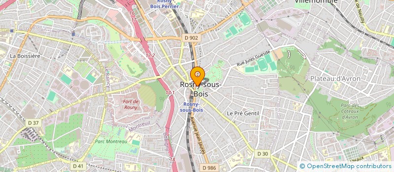 localisation de l'entreprise BANGO INTERNATIONAL à ROSNY-SOUS-BOIS