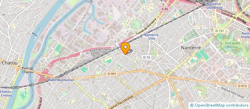 localisation de l'entreprise BANGUI GROUPE à NANTERRE