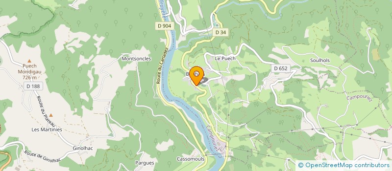 localisation de l'entreprise BANH'ARTS DANSES &LOISIRS  CAMPOURIEZ