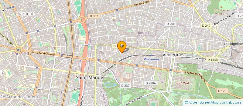 localisation de l'entreprise BANH & TRA à VINCENNES