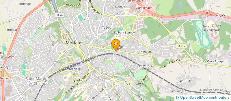 localisation de l'entreprise BANHUDO PLUSQUELLEC  MORLAIX