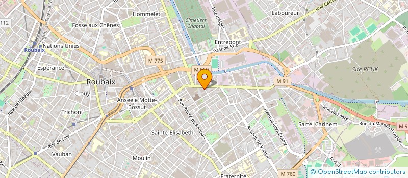 localisation de l'entreprise BANI 3D SC  ROUBAIX