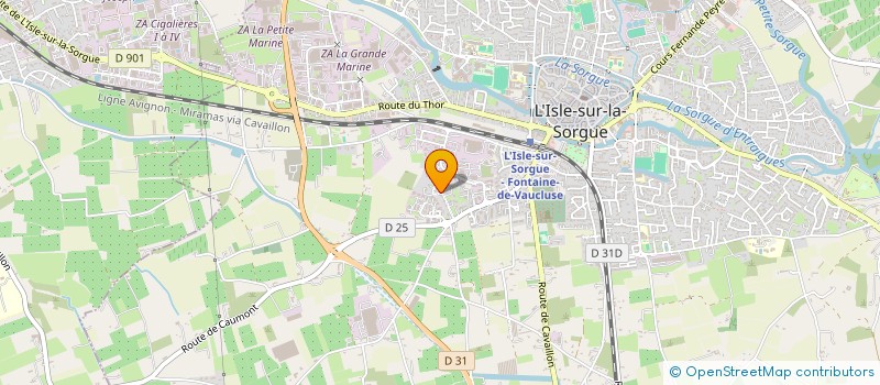 localisation de l'entreprise BANIAN à L'ISLE-SUR-LA-SORGUE