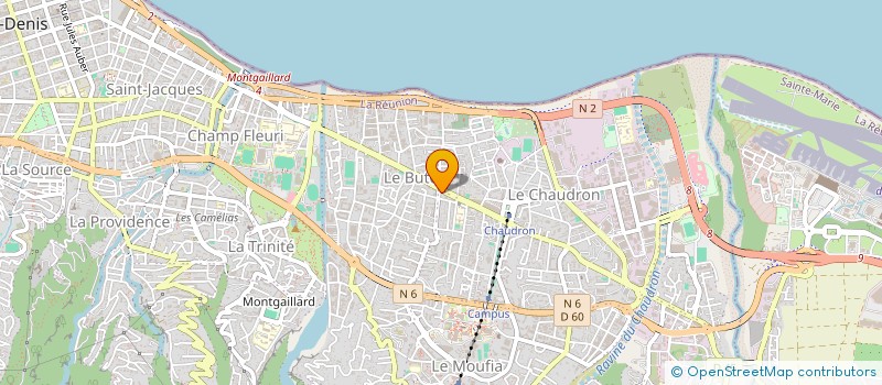 localisation de l'entreprise BANIAN TISSUS EURL à SAINT-DENIS
