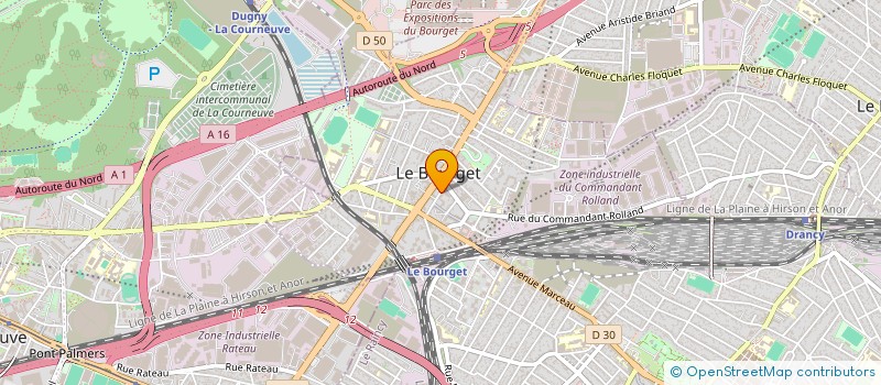 localisation de l'entreprise BANIBAT à LE BOURGET