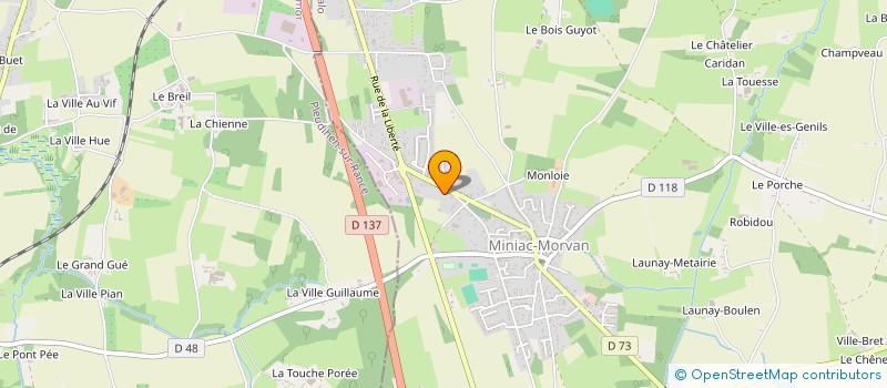 localisation de l'entreprise BANIDE  MINIAC-MORVAN