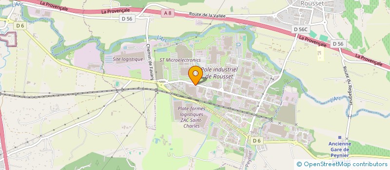 localisation de l'entreprise BANJ  ROUSSET